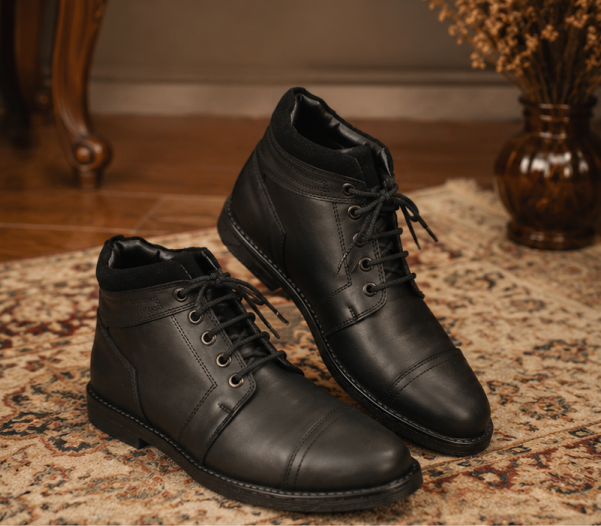 Black High Neck Shoes