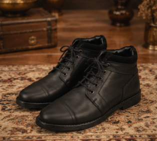 Black High Neck Shoes