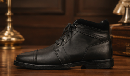 Black High Neck Shoes
