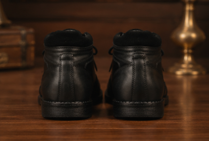 Black High Neck Shoes