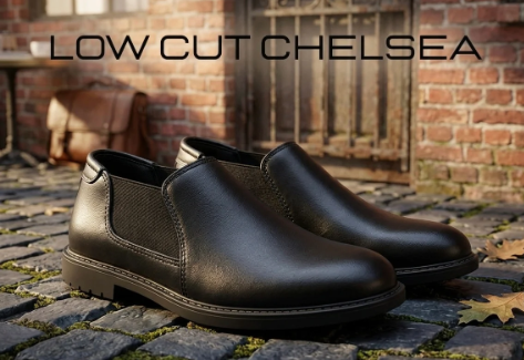 BLACK LOWCUT CHELSEA
