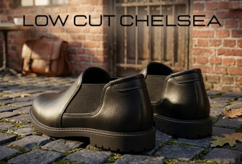 BLACK LOWCUT CHELSEA