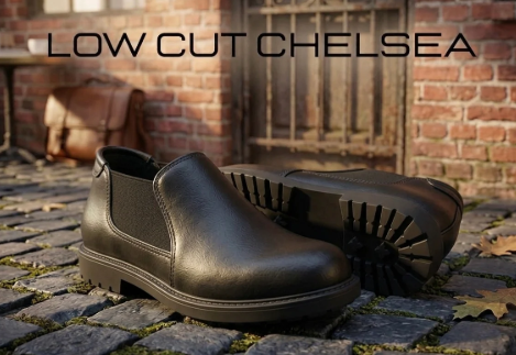 BLACK LOWCUT CHELSEA