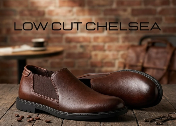 BROWN LOWCUT CHELSEA