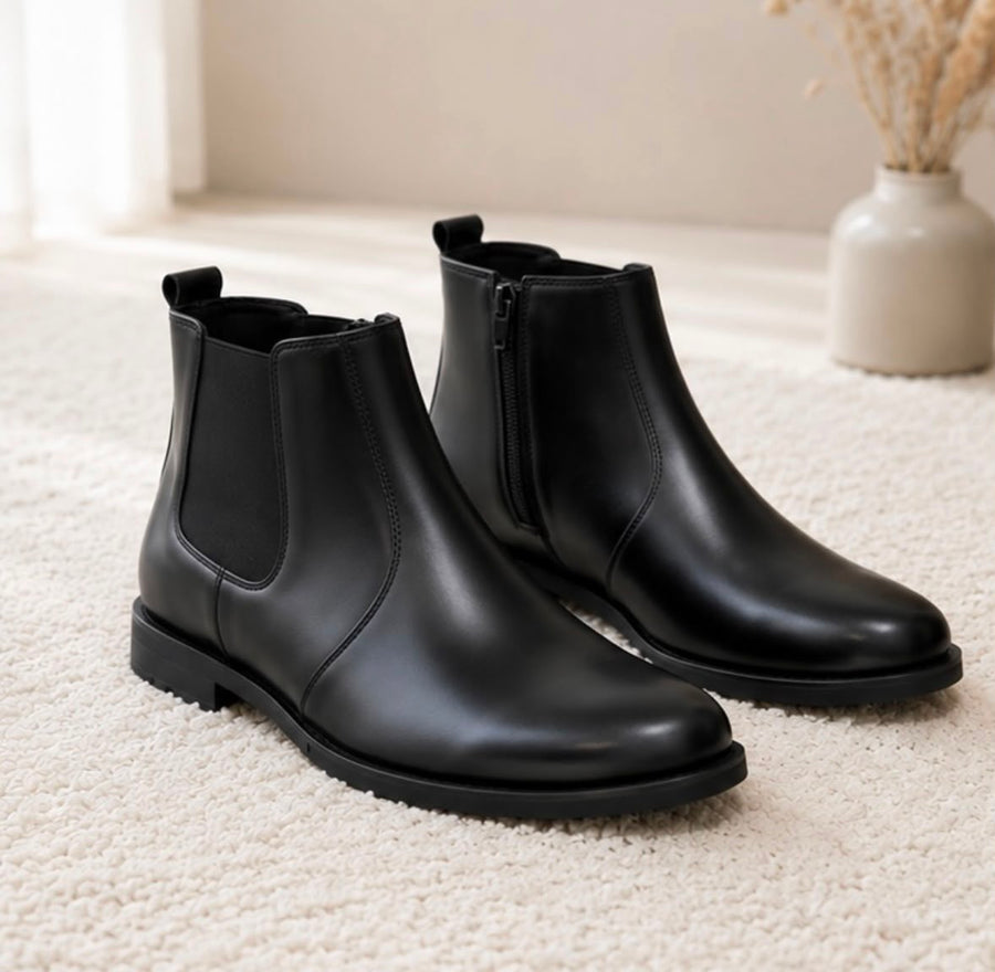 Black Zipper Chelsea